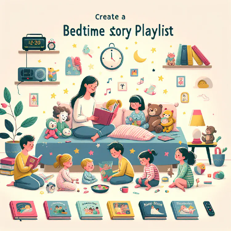 Creating a Bedtime Story Playlist for Consistent Sleep