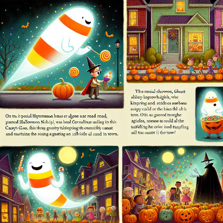 The Candy Corn Ghost and the Trick-or-Treat Parade