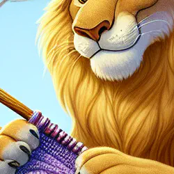 The Lion Who Wanted to Knit