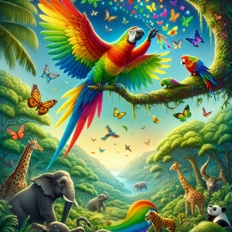 The Parrot Who Painted the Sky