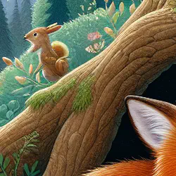 The Sleepy Fox and the Starry Blanket