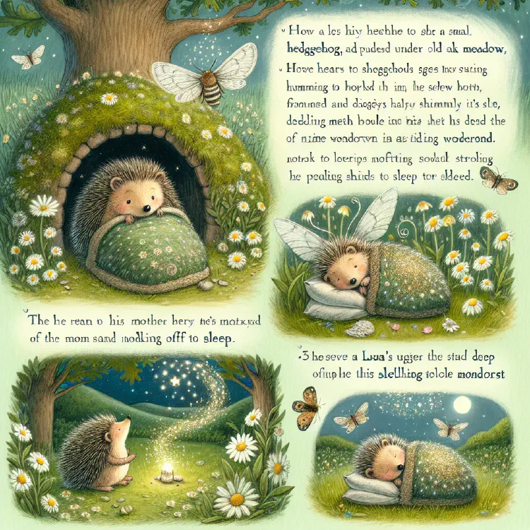 The Sleepy Hedgehog and the Dreamy Meadow